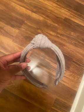 Knot Detail Gray Headband - Women Accessories